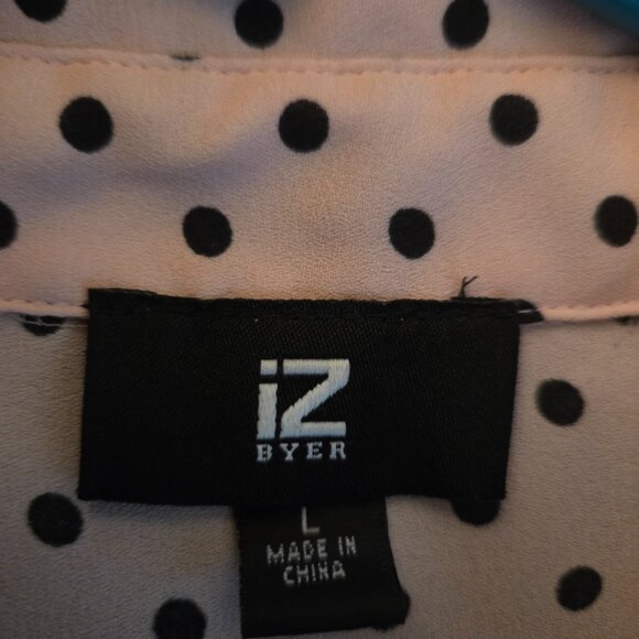 Pink Polka Dot Iz Byer Blouse - Picture 3 of 3